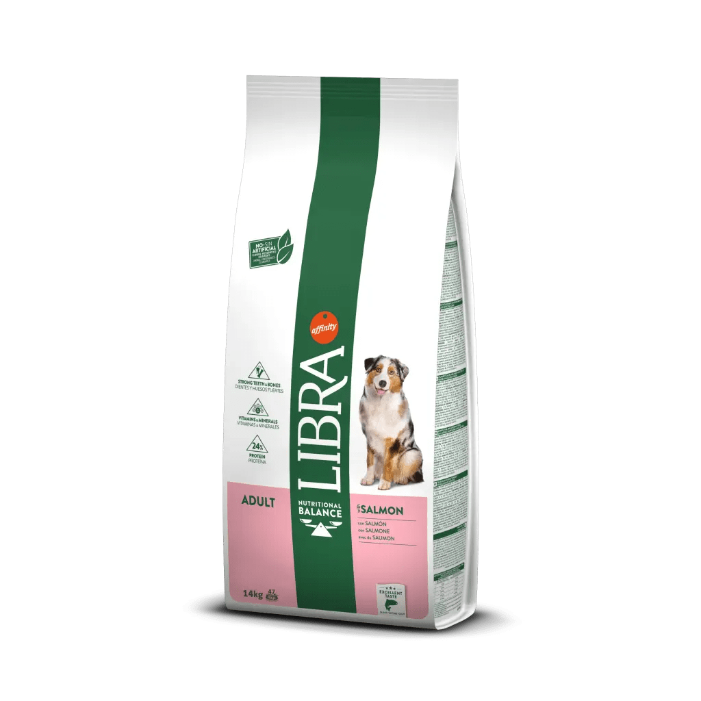 Comida marca Affinity modelo libra sabor salmón