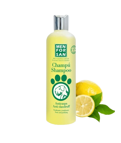 Champú olor limón para la caspa marca menforsan