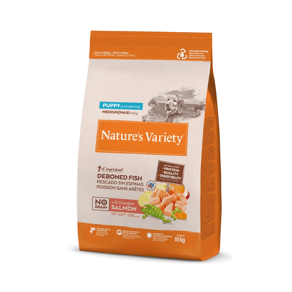Comida marca Nature's Variety sabor salmón