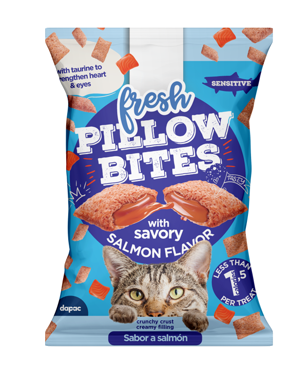Snack sabor salmón marca DAPAC