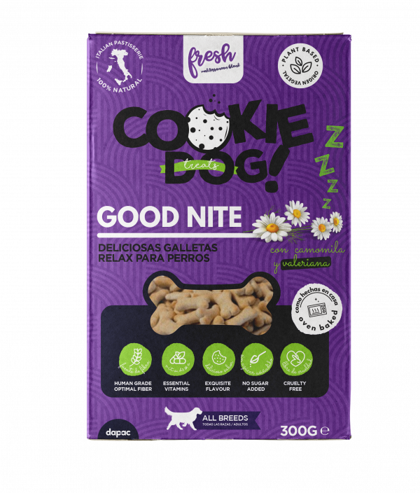 Galleta saludable "Good Nite" marca DAPAC