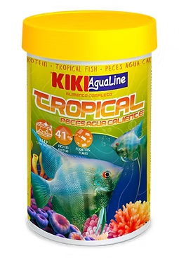 Comida marca KIKI para peces de agua caliente