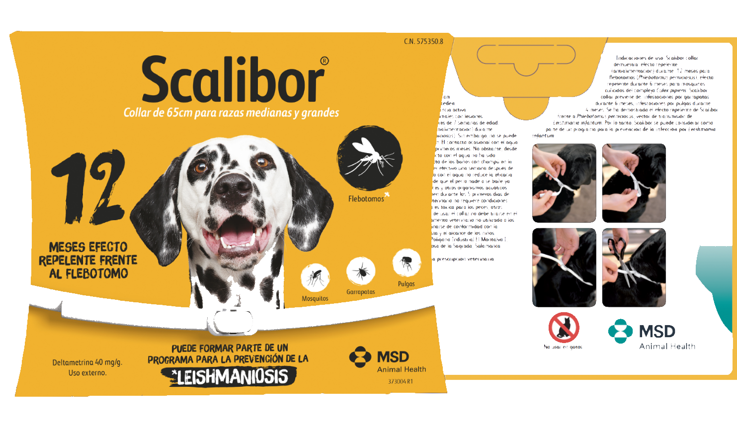 Antiparásito collar marca Scalibor