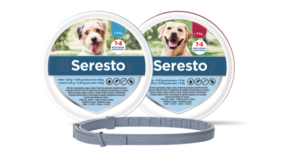 Antiparásito collar marca Seresto